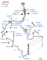 05-06 Ford Mustang Schlauch / Leitung Klimaanlage Accumulator to Condenser