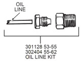 56-67 Chevrolet Corvette (265, 283, 327) Öldruckanzeige - Leitung - Small Block