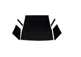 65-66 Ford Mustang (Fastback) Dachhimmel - Fastback - Schwarz