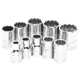 Stecknuss-Satz - 1/2 " - Zoll - Vielzahn - 9tlg.