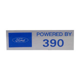 67-69 Ford Mustang (390) Ventildeckel - Aufkleber - Powered by  390