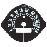 1966 Ford Mustang Instrumentenscheibe - Km/h - Made in Germany!