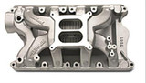 69-95 Ford Mustang (351) Ansaugkrümmer - Edelbrock RPM Air-Gap - Aluminium - Unbehandelt