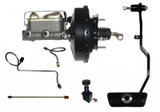 67-70 Ford Mustang Bremskraftverstärker mit Hauptbremszylinder - Automatikgetriebe - Set mit Bremspedal - Bremsdruckregelventil und Leitungen - (Disc/Drum) /(Disc/Disc)