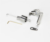 64-73 Ford Mustang Kickdown-Kabelhalterung für Automatikgetriebe - Lokar - Ford C4 C6 FMX und AOD Getriebe - Holley Edelbrock Carter Rochester mit Gasgestänge