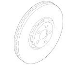 24-26 Ford Mustang Dark Horse (5.0) Bremsscheibe - Ford OEM - 6-Kolben Bremse Vorne