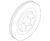 24-26 Ford Mustang Dark Horse (5.0) Bremsscheibe Hinten