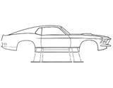 1970 Ford Mustang Zierleiste Seitenschweller
