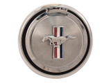 1970 Ford Mustang Tankdeckel - Pop Open - Chrom - Tri-Bar Pony
