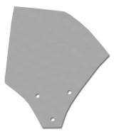 71-73 Ford Mustang (Fastback) Glas Seitenfenster hinten - Rauch Getönt: Ja Links