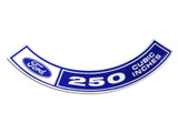 70-71 Ford Mustang Aufkleber Motor (38008179)