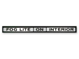 69-70 Ford Mustang Fahrzeugdatenschild - Fog Lite