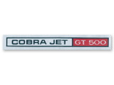 69-70 Ford Mustang Emblem am Armaturenbrett - Cobra Jet GT 500