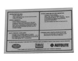 1971 Ford Mustang Fahrzeugdatenschild (38008231)