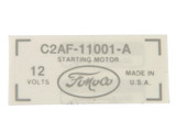 1964 Ford Mustang Aufkleber Motor (38008294)
