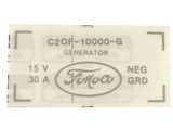 1964 Ford Mustang Fahrzeugdatenschild (38008312)