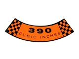 67-69 Ford Mustang Aufkleber Motor (38008315)