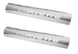 63-82 Chevrolet Corvette Hitzeschild Abgasanlage - Corvette Schriftzug