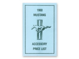 1968 Ford Mustang Technisches Handbuch - Preisliste inklusive Optionen