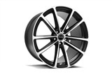 15-26 Ford Mustang Felgensatz - Shelby CS10 - Aluminium - 9,5x20 und 11x20 Zoll - Schwarz / abgedrehtem Stern Vorne und hinten