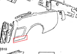 64-66 Ford Mustang Reparaturblech Seitenwand Vorne unten links