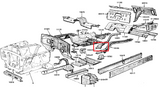 64-68 Ford Mustang Rahmenversteifung - Torque-Box