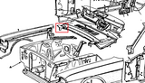 67-68 Ford Mustang Halter Kotflügel - Rechts