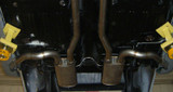 67-68 Ford Mustang Abgasanlage - Mustangs to Fear - Side Pipes - Für tiefe Schweller - Ohne Rahmenhalter