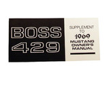 1969 Ford Mustang Boss 429 Bedienungsanleitung