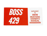 1970 Ford Mustang Boss 429 Bedienungsanleitung