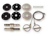 64-73 Ford Mustang Haubensicherung - Aluminium