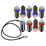 64-66 Ford Mustang Leuchtmittel Instrumentenbeleuchtung - LED - Blau - Set - Bandtacho