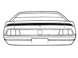 71-72 Ford Mustang Aufkleberset Karosserie (38010232)