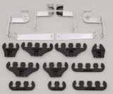 64-73 Ford Mustang Halter Zündkabel - Schwarz - Mit Chrom-Halter
