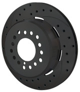 64-73 Ford Mustang Überholsatz Verschleißteile Bremse - Wilwood Dynapro Dust-Boot - HA - 12,09 " - Schwarz - Gelocht / geschlitzt Hinten