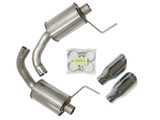 15-17 Ford Mustang GT (5.0) Schalldämpfer-Set - ROUSH - 2-Rohr - polierte Blenden