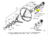 65-66 Ford Mustang Lenkrademblem - Halter