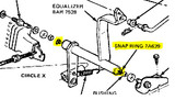 64-73 Ford Mustang (260, 289, 302, 351) Klammer Umlenkhebel Kupplung
