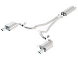 15-17 Ford Mustang (Convertible/Coupe - 5.0) Abgasanlage - BORLA mit TÜV - 2-Rohr - polierte Blenden