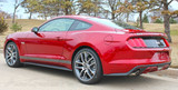 15-17 Ford Mustang Aufkleberset Karosserie - Rechts & Links - Schwarz Glanz