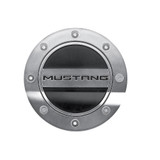 15-23 Ford Mustang Tankdeckel - Silber / Schwarz matt - MUSTANG