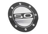 15-23 Ford Mustang Tankdeckel - Schwarz matt / Silber - 5.0