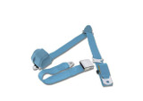 64-73 Ford Mustang Sicherheitsgurt - Dreipunktgurt Set - Hellblau - Vorne