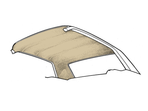 64-68 Ford Mustang (Hardtop) Dachhimmel - Parchment
