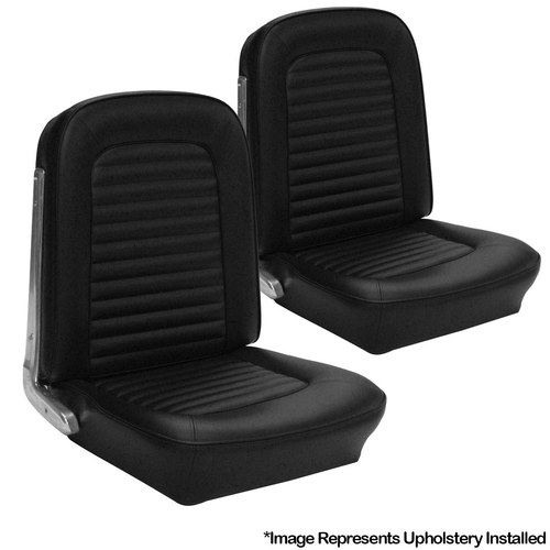 64-65 Ford Mustang Sitzbezüge - Standard - Schwarz - Vorne