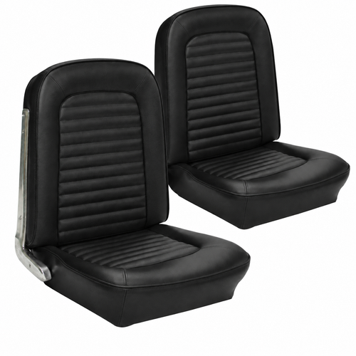 64-65 Ford Mustang Sitzbezüge - Standard - Schwarz - Vorne
