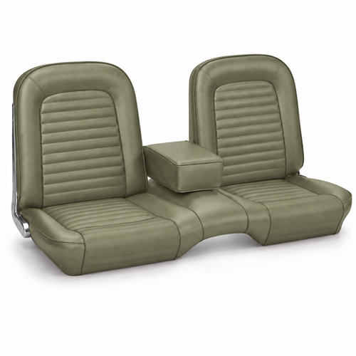64-65 Ford Mustang (Convertible/Hardtop) Sitzbezüge - Standard - Bench Seat - Ivy Gold - Vorne