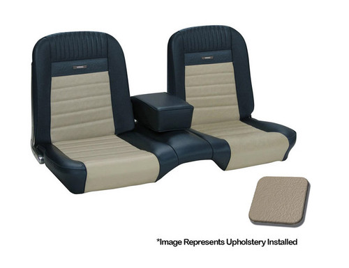 64-66 Ford Mustang (Hardtop) Sitzbezüge - Deluxe Pony - Bench Seat - Weiß - Vorne und hinten