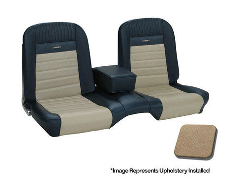 65-66 Ford Mustang (Fastback) Sitzbezüge - Deluxe Pony - Bench Seat - Parchment - Vorne und hinten