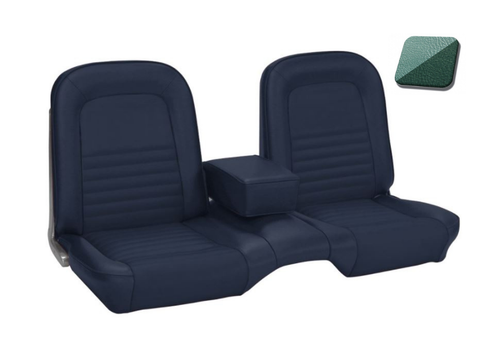 1967 Ford Mustang (Hardtop) Sitzbezüge - Standard - Bench Seat - Türkis - Vorne und hinten